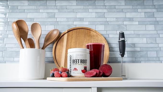 NutraBio Organic Beet Root Powder Superfood with Nitrates and Antioxidants - Super Beets- Supports Performance, Circulation, Blood Flow, and Overall Health - Non-GMO, Vegetarian, 30 Servings