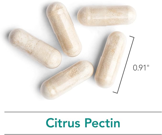 NutriCology Modified Citrus Pectin Supplement for Gut Support - Modified Citrus Pectin Capsules for Men & Women, Hypoallergenic, Gluten Free, Reduced Molecular Weight - 120 Vegetarian Capsules