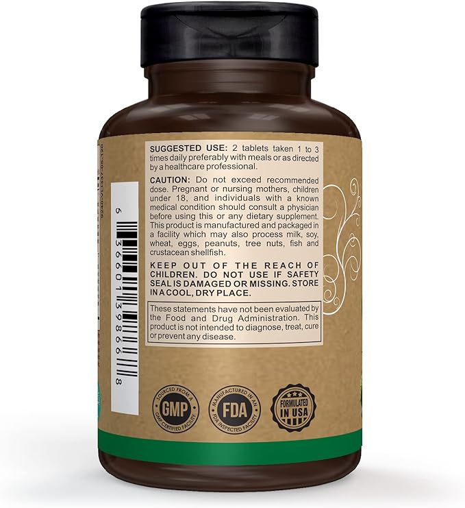 Pomona Wellness Super Greens Supplement, Full Of Superfood Vitamins & Minerals, Fruits & Vegetable, Greens Powder for Bloating and Digestion, Gut Health, USDA Organic, Non-GMO, 120 Tablets