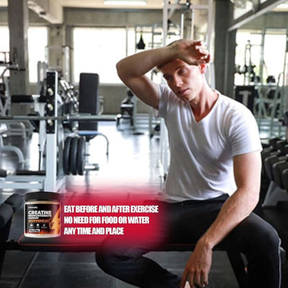 Sugar Free Creatine Monohydrate Gummies 5000mg for Men & Women Chewables Creatine Gummy with L-Taurine, Vitamin B12 & D3 for Muscle Builder, Energy Boost and Increase Strength 120 Counts (120 Counts)