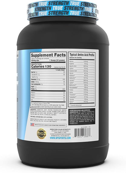BPI Sports Hydro HD - 100% Hydrolyzed Whey Protein Powder - Muscle Growth, Recovery, 25g of Protein, Low Carb, Low Sugar, Fast Absorbing (23 Servings, Vanilla Ice Cream)