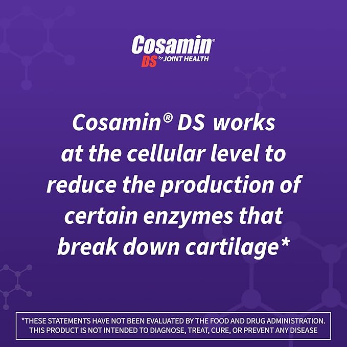 Nutramax Cosamin® DS Joint Health Supplement with Glucosamine & Chondroitin for Men’s & Women's Joint Health, 180 Capsules