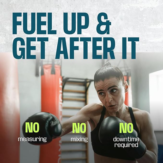 Frog Fuel Ultra Pre Workout Shot & Energy Gel with 1500mg Beta Alanine, Electrolytes 8g Protein Nano-Hydrolyzed Grass Fed Collagen, 10g Carbs, Gluten Free, Fat Free, Berry, 1.2 oz Packets, 24 Pack