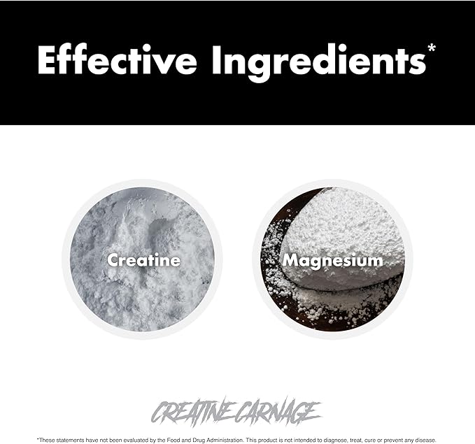 Creatine Carnage, Creatine HCL, Supports Optimal Strength, Endurance, Muscle Mass, and Fast Loading*