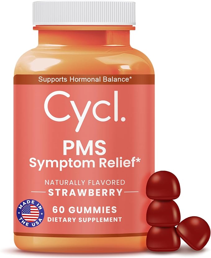 PMS Support Supplement for Women - 60 Gummies for PMS Support - Mood Support Supplement - PMS Gummies for Women - Women Hormone Balance Supplements - Menstrual Pain Relief