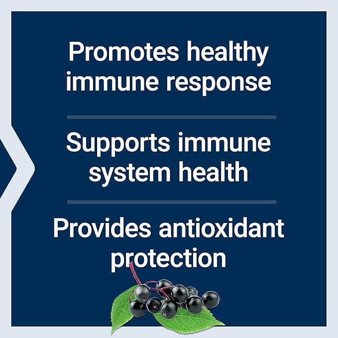 Life Extension Black Elderberry + Vitamin C, Everyday Immune Support from Elderberry & Vitamin C, Gluten Free, Non-GMO, Vegetarian, 60 Capsules