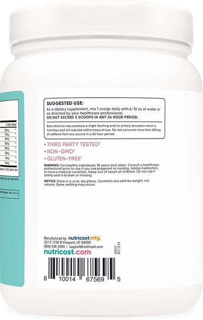 Nutricost Pre-Workout Powder for Women, Fruit Punch, 60 Servings