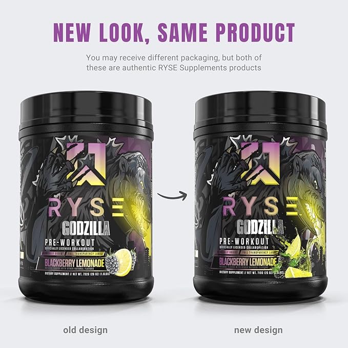 Ryse Noel Deyzel x Pre Workout | Intense Pumps, Energy, & Focus | Citrulline & Beta Alanine | 400mg Total Caffeine | 40 Servings (BlackBerry Lemonade)