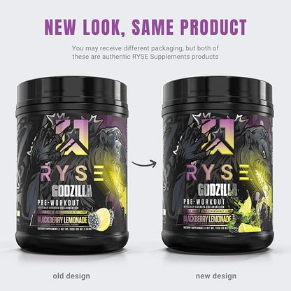 Ryse Noel Deyzel x Pre Workout | Intense Pumps, Energy, & Focus | Citrulline & Beta Alanine | 400mg Total Caffeine | 40 Servings (BlackBerry Lemonade)