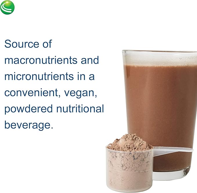 Nutra BioGenesis - UltraLean Vegan Chocolate - Gluten Free Functional Food Shake, Powdered Nutritional Beverage, Plant Based Protein Supplement - 1.4 Lb