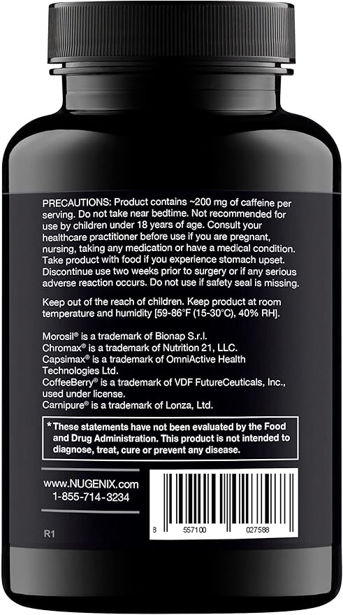Nugenix Thermo - Thermogenic Fat Burner Supplement Pills for Men, Extreme Metabolic Accelerator, 60 Count