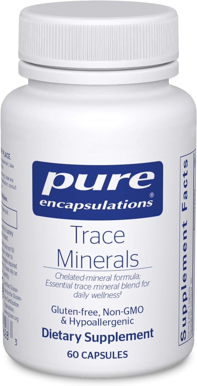 Pure Encapsulations Trace Minerals - Multimineral Supplement - Mineral Supplement - Supports Metabolism & Cellular Function* - Gluten Free & Vegan - 60 Capsules