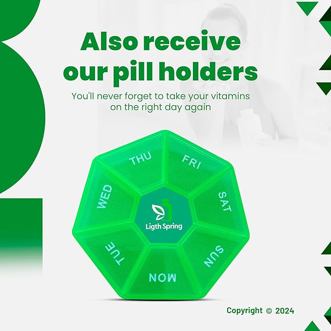 Prenatal Multivitamin/Multimineral 100 Tablets with Bundle Exclusive Vitamins & Minerals - A to Z -Better Ligth&Spring Guide + Weekly Pill Organizer (3 Items)