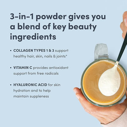 NeoCell Super Collagen Peptides, 10g Collagen Peptides per Serving, Gluten Free, Keto Friendly, Non-GMO, Grass Fed, Healthy Hair, Skin, Nails and Joints, Unflavored Powder, 14.1 oz., 1 Canister