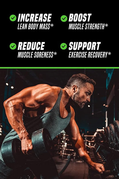 Outwork Nutrition Recovery Supplement, Post Workout Recovery Powder & Muscle Builder for Men and Women, Recharge Muscles After Gym, Backed by Science, Green Apple, 240 Gr