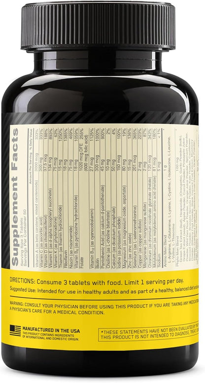 Optimum Nutrition Opti-Men, Vitamin C, Zinc and Vitamin D, E, B12 for Immune Support Mens Daily Multivitamin Supplement, 150 Count (Packaging May Vary)