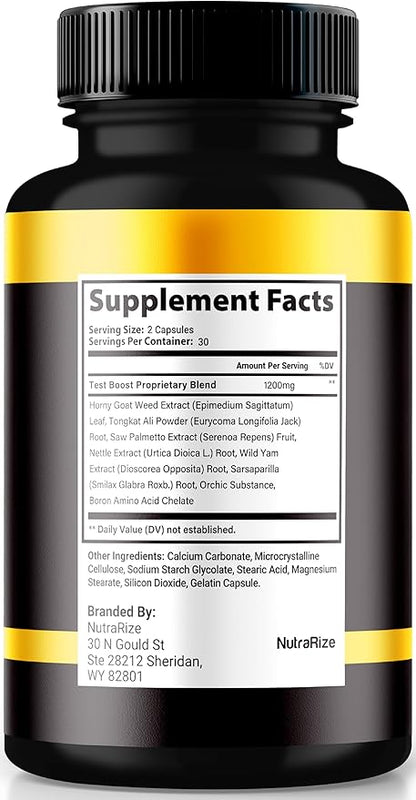 Booster XT for Men, Booster XT Male Enhancing Capsules, Premium Formula to Support Daily Energy & Peak Performance, Multivitamin Pills for Overall Health, BoosterXT Reviews (60 Capsules)
