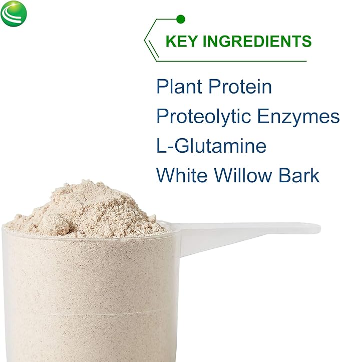 Nutra Biogenesis - BioInflaMax Berry Powder - Pea, Chlorella & Rice Protein Plus Multivitamin/Minerals, White Willow Bark & Proteolytic Enzymes - Gluten Free - 1.7 Pounds