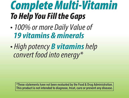 Nature's Way Alive! Garden Goodness Men's Multivitamin, One Serving of Veggies and Fruits**, High Potency B-Vitamins, 60 Tablets