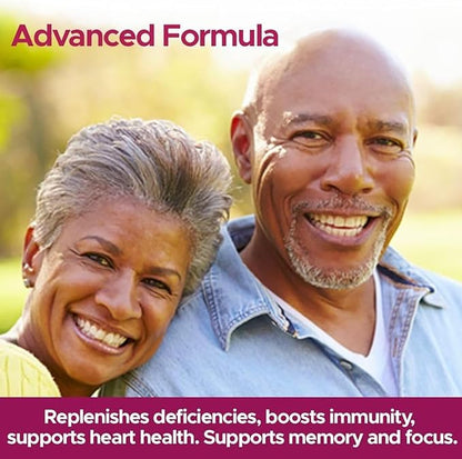 Sequence Multivitamins for African American Women Over 50+ Supports Optimal Health and Wellbeing - Powerful Formula Helps Immunity and Heart Health and Blood Pressure Support