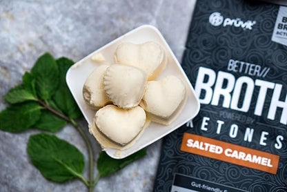 Pruvit Better Broth Salted Caramel for Joint Support, Muscle Recovery and for Improving The Appearance of Skin and Hair - 20 Count