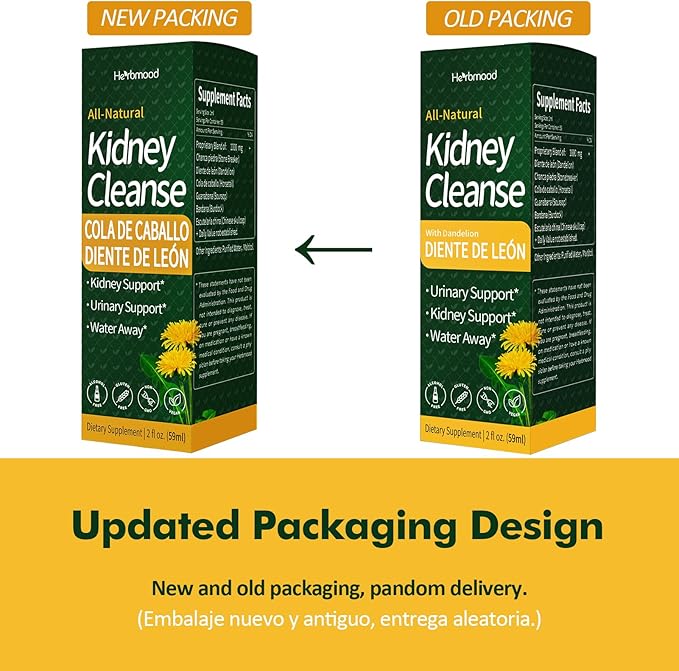 Kidney Cleanse Drops, Diente de Leon y Chanca Piedra for Kidney Stone, Cola de Caballo for Water Away & Edema Relief. Nature Herbal Extract Liquid for Kidney Cleanse Detox & Repair. 4oz