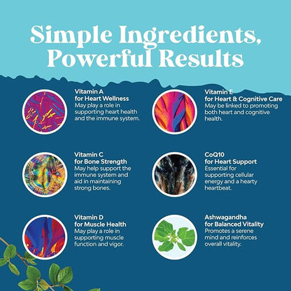 Men's Multivitamin Gummies with Superfood Complex - Daily Multivitamin for Men Gummies with CoQ10 and Ashwagandha for Energy and Immune Support - Adult Multivitamin Gummy with Essential Minerals