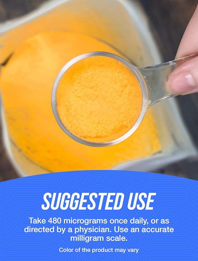 BulkSupplements.com Folic Acid Powder - Vitamin B9, Folic Acid Supplement - Folic Acid Prenatal Vitamins, Folic Acid 800 mcg - Gluten Free, 480mcg per Serving, 500g (1.1 lbs) (Pack of 1)