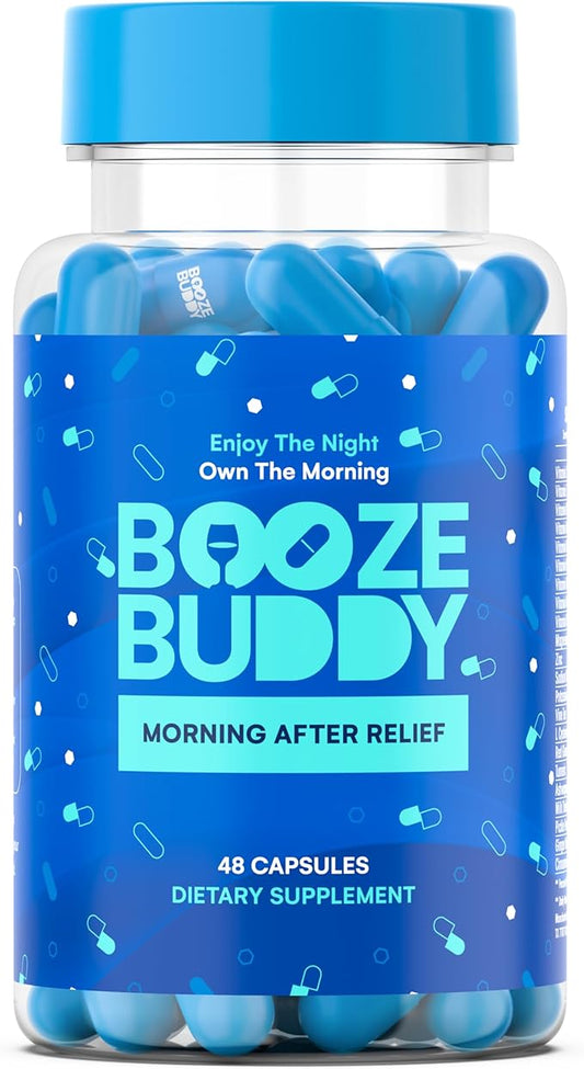 Enjoy The Night, Own The Morning After Drinking – Wellness Vitamins, Electrolytes, Antioxidants for Liver Support and Hydration – 48-Count