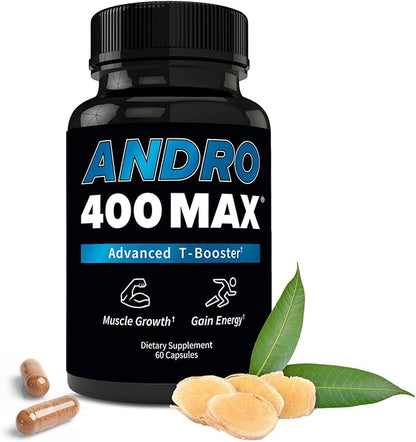 Max Natural T Support Supplement for Men, with Tongkat Ali, 60 Count, Manufactured in USA