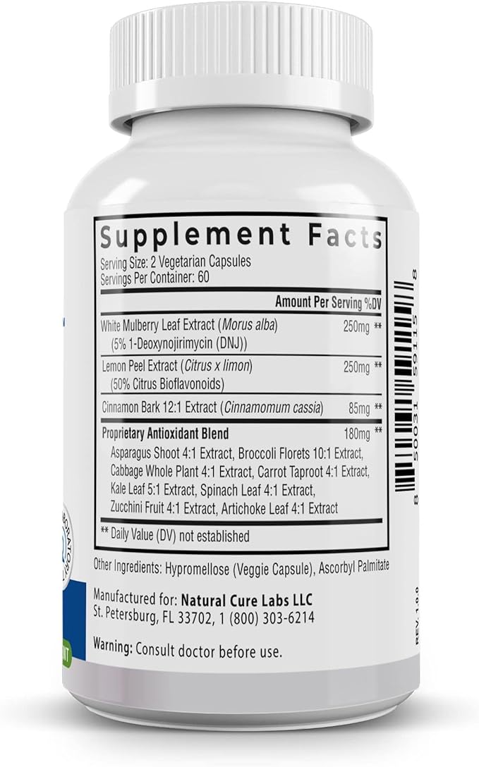 Level Off - Spike Curb Supplement 120 Capsules 60 Servings Vegan, Non-GMO, Gluten Free