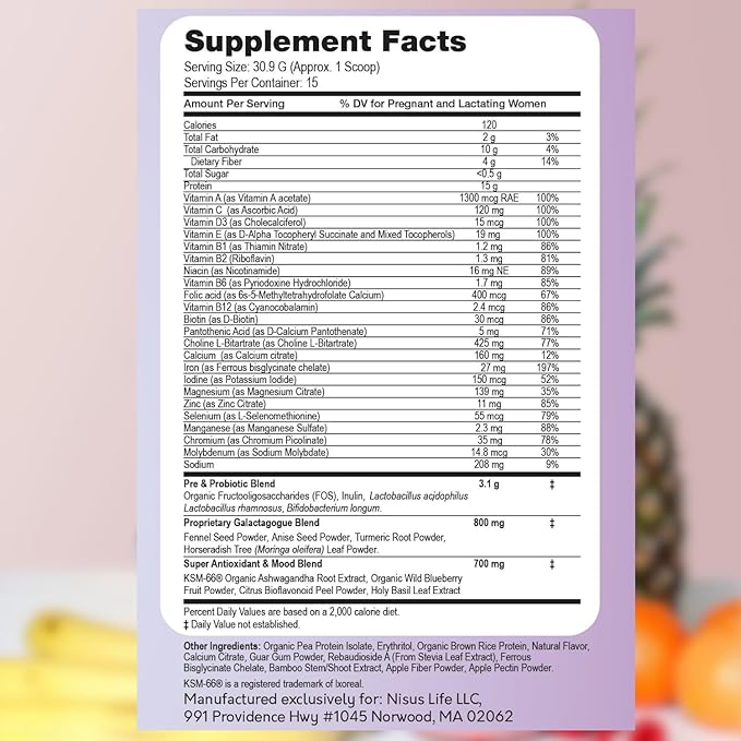 Postpartum & Lactation Journey Protein Powder (16.35 oz, Cinnamon Bun)
