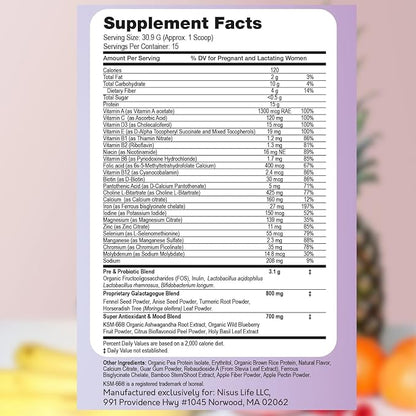 Postpartum & Lactation Journey Protein Powder (16.35 oz, Cinnamon Bun)