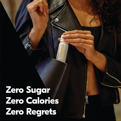 Tru Energy Shot, Orange Mango Flavored Extra Strength Energy Shots - Zero Sugar Energy Drink plus Vitamin B3, B6, B12, and Green Tea - Natural Caffeine, GF, Keto, Vegan Supplement, 2oz (Pack of 12)