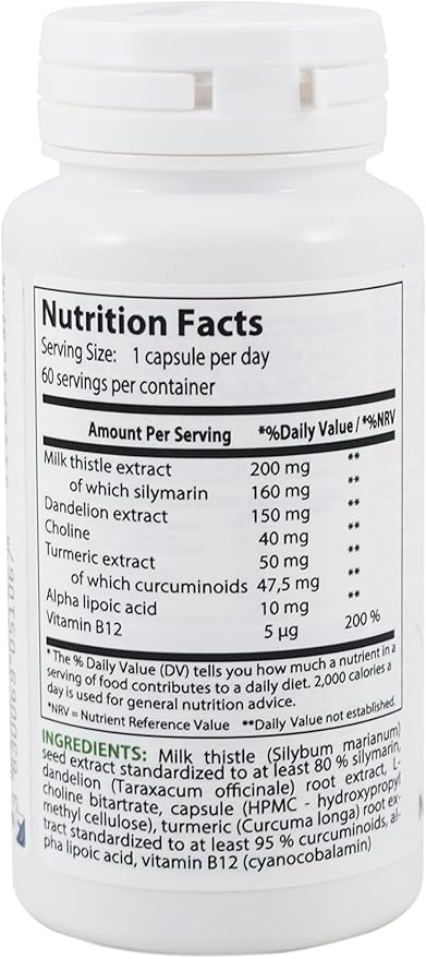 Liver Detox Vegetarian caps | 60 Capsules | Dietary Supplement