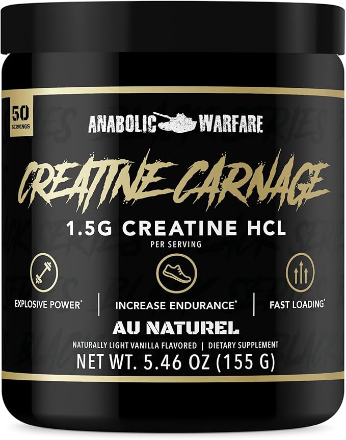 Creatine Carnage, Creatine HCL, Supports Optimal Strength, Endurance, Muscle Mass, and Fast Loading*