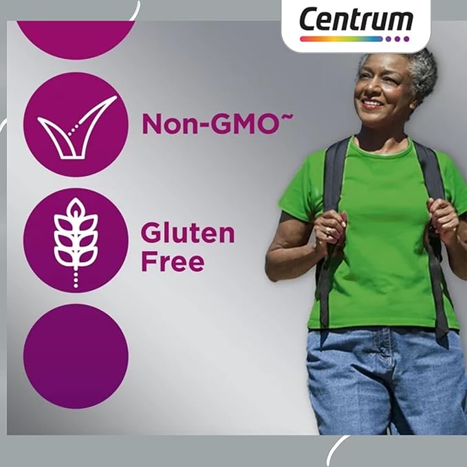 Centrum Silver Womens Multivitamin for Women 50 Plus, Multivitamin Supplement with Vitamin D3, B Vitamins, 65 Tablets (Pack of 1)