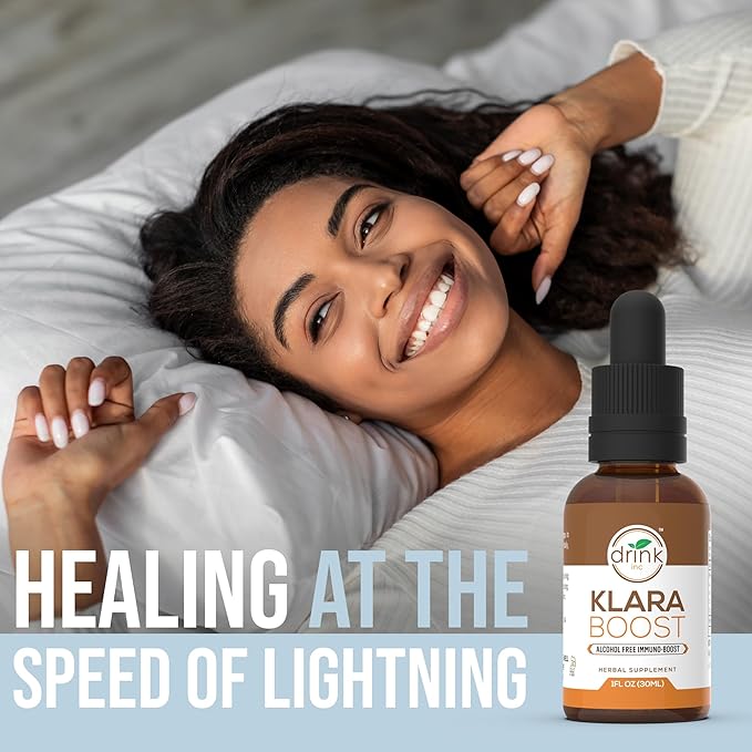 Klara Boost by Drink Inc. | High-Potency Alcohol Free Immuno-Boost | 30ML Herbal Supplement | Made of 100% Organic and Ethically Wildcrafted Natural Ingredients | Daily Detox and Revitalization