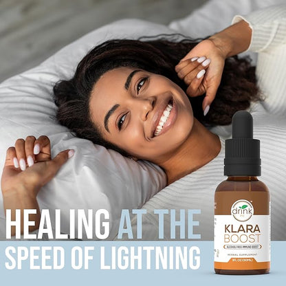 Klara Boost by Drink Inc. | High-Potency Alcohol Free Immuno-Boost | 30ML Herbal Supplement | Made of 100% Organic and Ethically Wildcrafted Natural Ingredients | Daily Detox and Revitalization