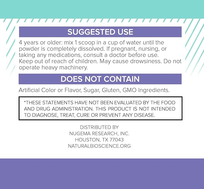 Magnesium Powder Natural Sleep Aid - Magnesium Citrate, Magnesium Glycinate, Melatonin 5 mg, L-Theanine, GABA, Magnesium Sleep Supplement Drink Mix, Sleep Aid for Adults, Mixed Berry Lemon Flavor