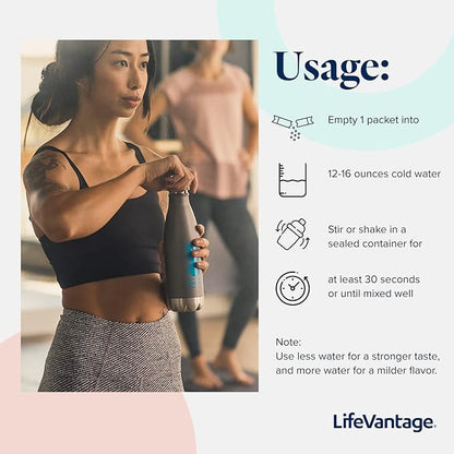 AXIO Regular Energy Drink Powder, Sour Cherry, 30 Packets, Instant Energy Powder, Energy Supplement in a Drink Mix, w/B Vitamins, DMAE, L-Theanine, Quercetin, Green Tea & Pine Bark Extract