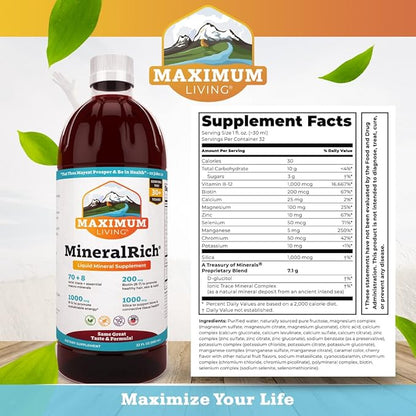 MineralRich Minerals Supplement - 32 oz (32 oz (Pack of 1), MineralRich)