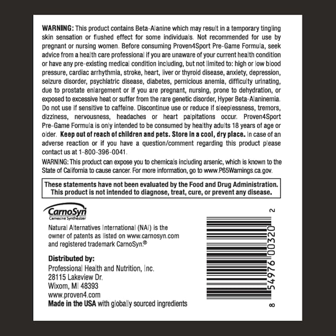 Proven4 Pre Workout Powder for Men and Women with Creatine - Beta Alanine - Caffeine, NSF Certified preworkout Energy Supplement Fruit Punch 30 Servings
