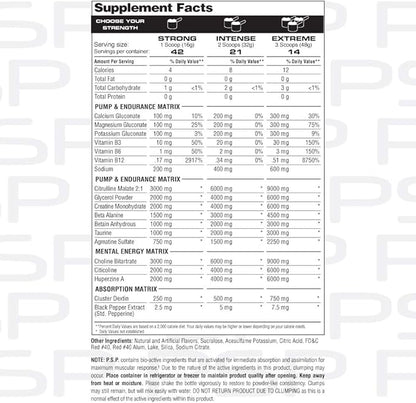 Metabolic Nutrition P.S.P. Physique Stimulating PreWorkout 672g Zero Sugar Caffeine Free (Blue Raspberry)