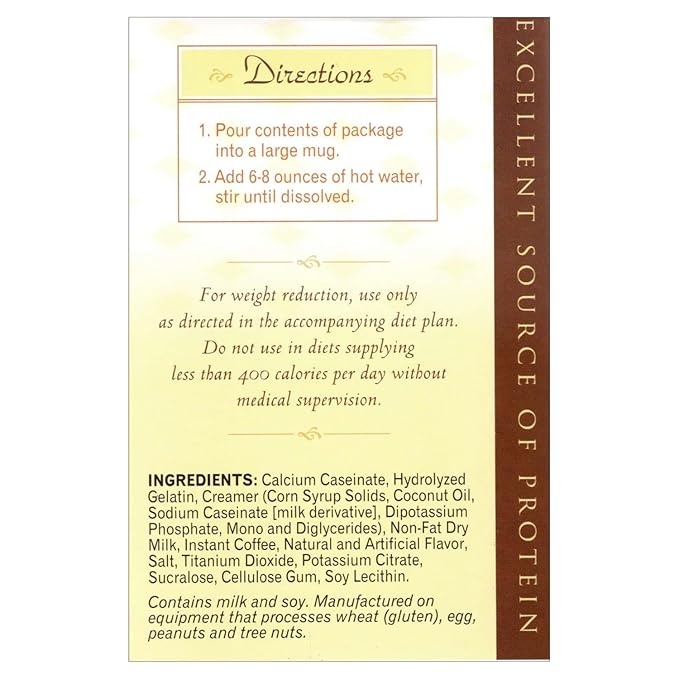 Nutmeg State Nutrition HealthyWise - High Protein Diet Drink - Weight Loss Cappuccino - 15g Protein - Low Calorie - Low Carb - Low Sugar - 7 Servings Per Box (Cappuccino)