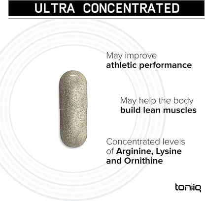 HGH Supplements for Men & Women (240 Count) 3,550mg+ Support Muscle Growth & Healthy Levels of Human Growth Hormone for Men, with High-Purity Arginine, Ornithine, Lysine, Tribulus, and Ashwagandha TQ