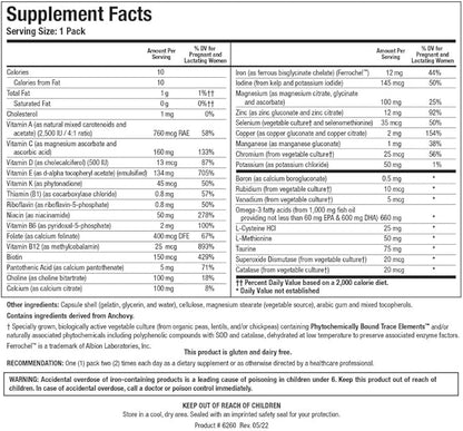 Biotics Research Pre Natal Packs™ Pre Natal Nutrition Support. Post Natal Formula. Includes Omega3s. Iodine and Folate. Nutritional Needs for Pregnant, Lactating and Women Wishing to Conceive. 60 Pack