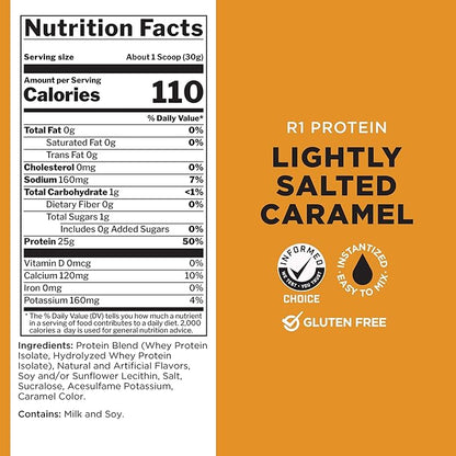 R1 Protein,76 Servings, Lightly Salted Caramel