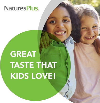 Natures Plus Animal Parade Tooth Fairy Children's Chewables - Natural Vanilla Flavor - 90 Animal-Shaped Tablets - Dental Health Supplement - Vegetarian, Gluten Free - 45 Servings