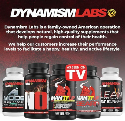 Vitality Enhancer for Men | Fast-Acting Testosterone Booster & Daily Supplement to Support Male Health & Libido | Potenciadores de Testosterona | Made in USA (1 Month Supply, 60 Caplets)